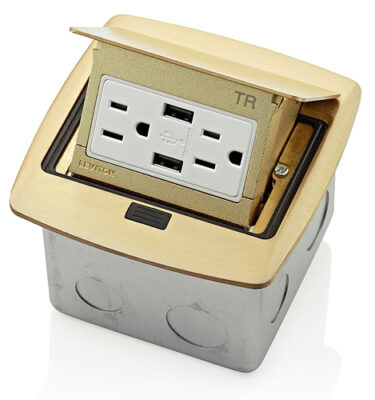 POP - UP CON TOMA DOBLE Y PUERTO USB LEVITON